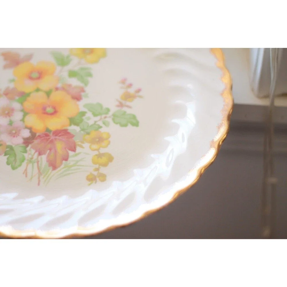 California Morn plate by Royal China 1960s
